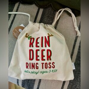 Reindeer Ring Toss Game Bag - Mudpie